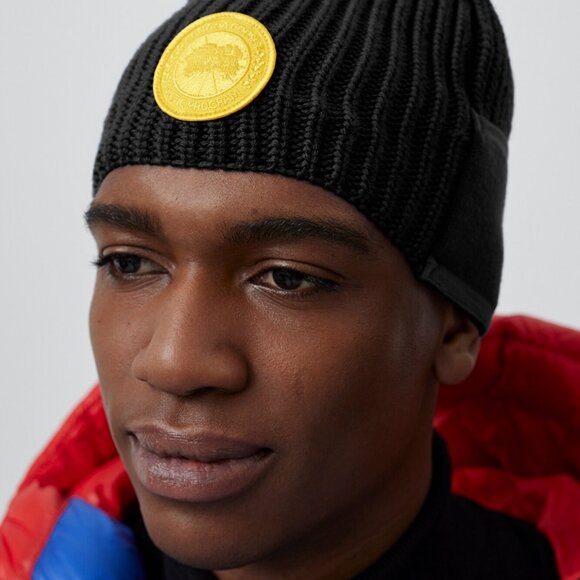 Canada Goose & Pyler Moss Merino Wool Balaclava/Toque Black w Gold Logo NEW - Picture 11 of 13